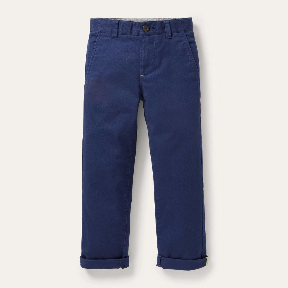 NWT Boden Chino Stretch Pants in College Navy 14Y